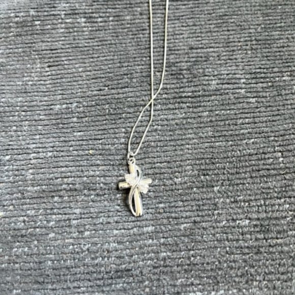 Silver Cross Necklace - Picture 3 of 3